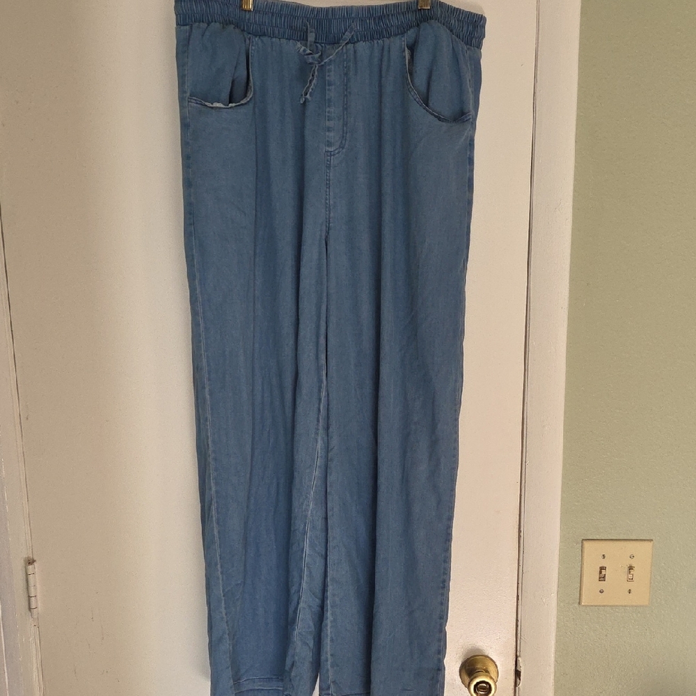 Women's Wide Leg Tencel Pants